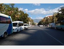 Bus stop near the Park